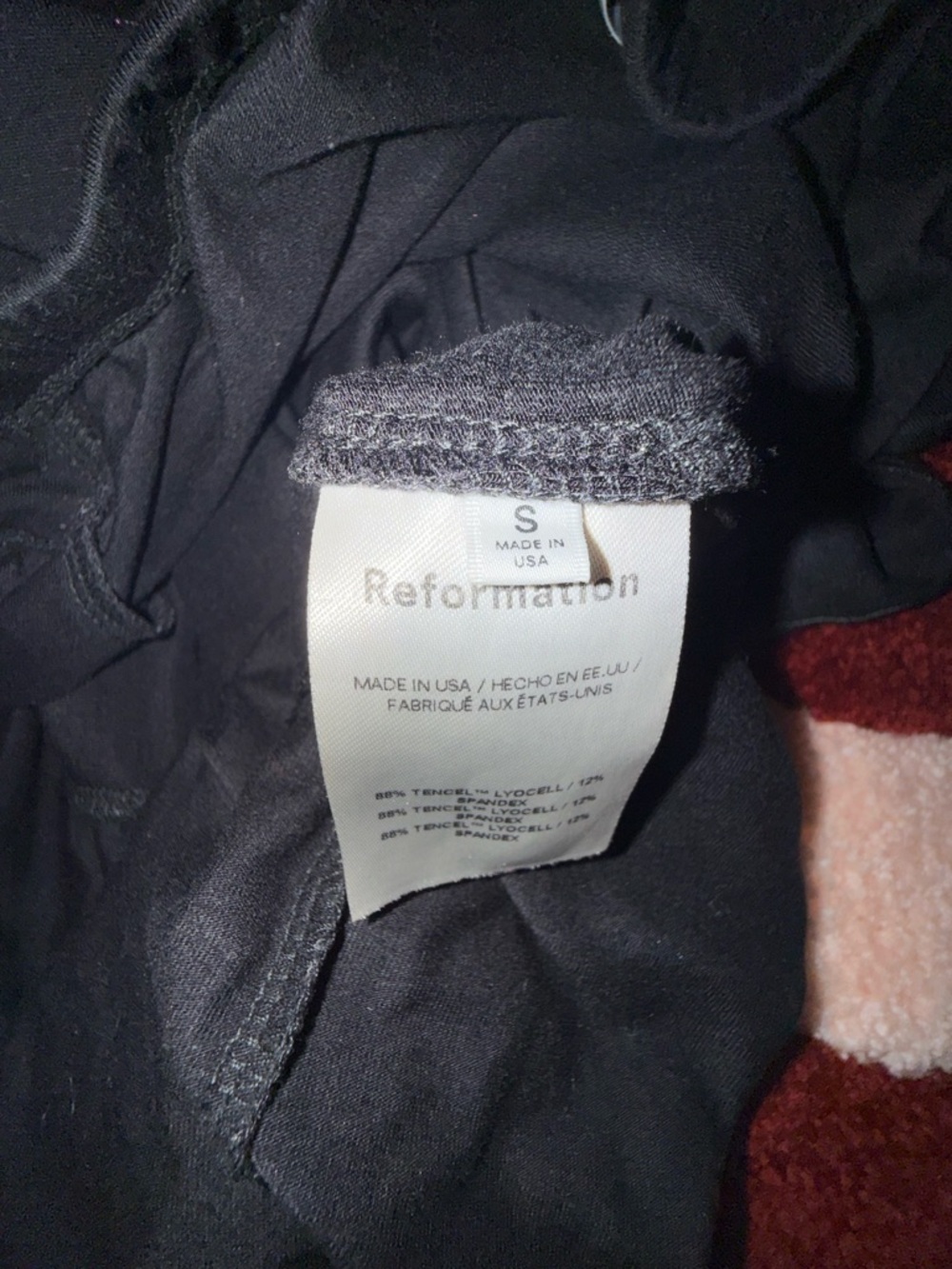 Reformation Black Rylan Twist-Waist Midi Skirt, Small - Picture 7 of 9